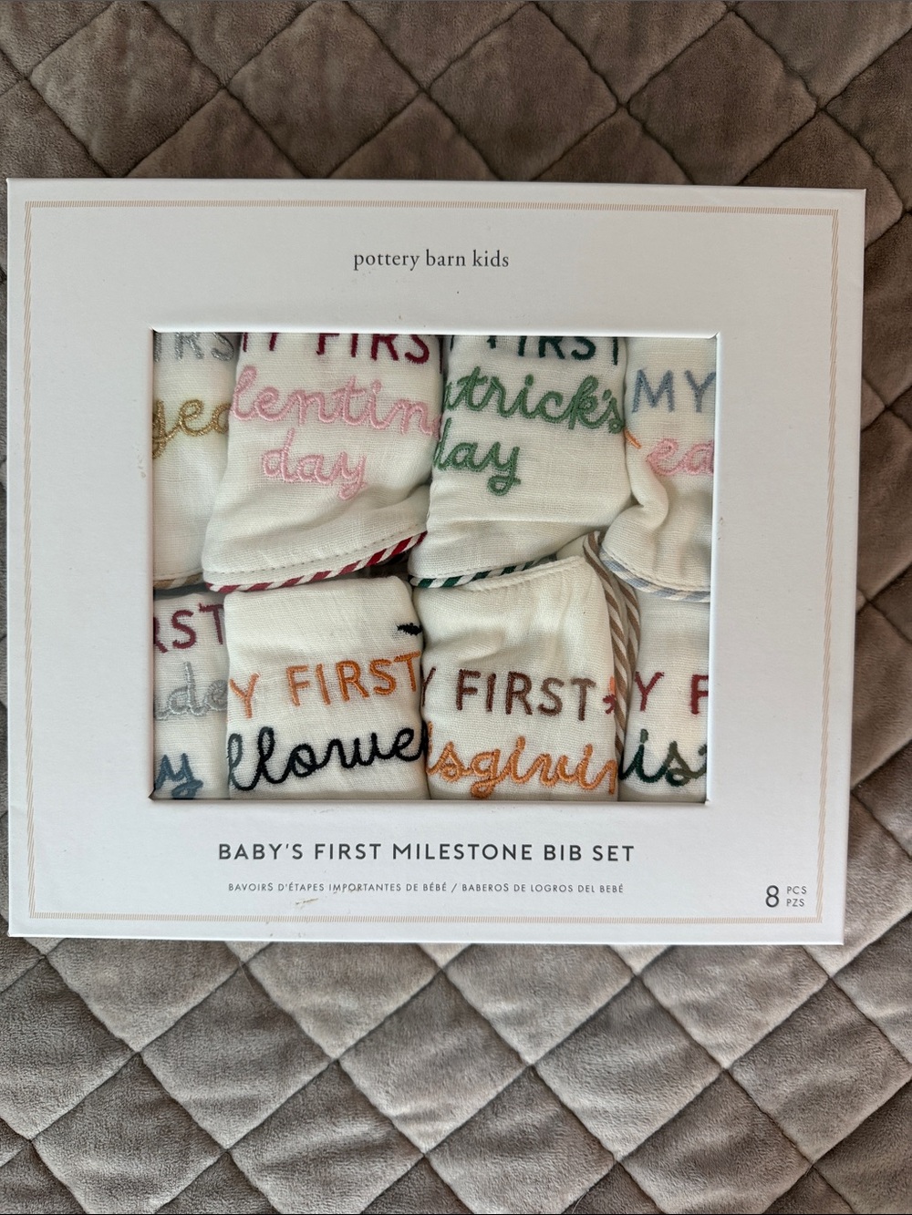 Pottery Barn Kids First Bib Set